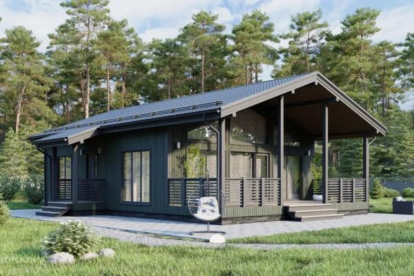 Проект 225 Каркасный дом 74.кв.м